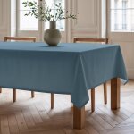 Nappe unie antitache, sans repassage, bleu 155x200 cm Nappe unie antitache, sans repassage, bleu 155x200 cm