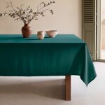 Nappe unie antitache, sans repassage, vert 155x155 cm Nappe unie antitache, sans repassage, vert 155x155 cm