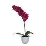 Orchide plante artificielle violette en pot h60