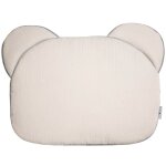 Oreiller bébé plat ourson en gaze de coton Oreiller bébé plat ourson en gaze de coton