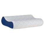 Oreiller ergonomique � m�moire de forme 50 x 36 x 10 cm blanc