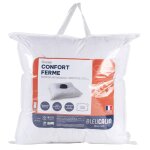 Oreiller ferme en polyester recycl blanc 60x60