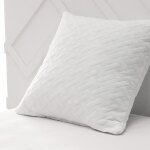 Oreiller m�moire de forme uni 60x60 cm blanc