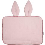 Oreiller plat lapin en gaze de coton pour enfant