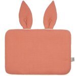Oreiller plat lapin en gaze de coton pour enfant