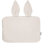 Oreiller plat lapin en gaze de coton pour enfant