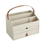Organisateur de bureau howard en carton beuge 26, 5 x 16 x 22, 5 cm