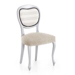 Pack 2 housses de chaise extensible cru 40 - 50 cm