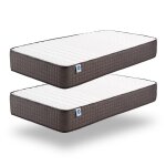 Pack de 2 matelas 90x200 cm - blue latex - mousse hr