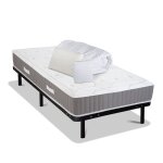 Pack 90x190 cm matelas + sommier métal + accessoires Pack 90x190 cm matelas + sommier métal + accessoires