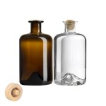 Pack duo bouteilles huile et vinaigre 50 cl avec verseurs en bois Pack duo bouteilles huile et vinaigre 50 cl avec verseurs en bois