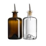 Pack duo bouteilles huile et vinaigre 50 cl avec verseurs inox Pack duo bouteilles huile et vinaigre 50 cl avec verseurs inox