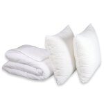 Pack duvet couette chaude + oreiller - 50% duvet de canard 140x200 cm Pack duvet couette chaude + oreiller - 50% duvet de canard 140x200 cm