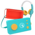Pack ma fabrique à histoires avec casque audio vert et coque orange Pack ma fabrique à histoires avec casque audio vert et coque orange