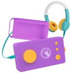 Pack ma fabrique à histoires violette, casque vert et coque violette Pack ma fabrique à histoires violette, casque vert et coque violette
