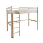Pack lit mezzanine avec matelas bois massif 90x190 cm Pack lit mezzanine avec matelas bois massif 90x190 cm