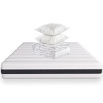 Pack matelas 140x190 mousse hr + couette + 2 oreillers Pack matelas 140x190 mousse hr + couette + 2 oreillers