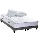 Pack matelas ressort + visco + 2 sommiers + couette oreiller 160x200 Pack matelas ressort + visco + 2 sommiers + couette oreiller 160x200