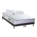 Pack matelas ressort + visco + 2 sommiers + couette oreiller 160x200 Pack matelas ressort + visco + 2 sommiers + couette oreiller 160x200