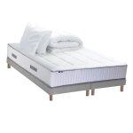 Pack matelas ressort et visco et 2 sommiers couette oreiller 160x200 Pack matelas ressort et visco et 2 sommiers couette oreiller 160x200