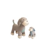 Pack peluches cheins cockers de algodn 100% gris