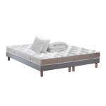 Pack prêt à dormir : matelas et sommier couette oreillers 160x200 Pack prêt à dormir : matelas et sommier couette oreillers 160x200