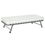 Pack sommier gigogne avec matelas metal gris 80x200 cm Pack sommier gigogne avec matelas metal gris 80x200 cm