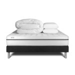 Pack sommier kit matelas m�moire de forme 180x200 noir complet