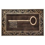 Paillasson caoutchouc clef home sweet home 75x45x0, 7cm