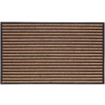 Paillasson en caoutchouc et coco 76 x 45, 5 cm traits