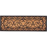 Paillasson en caoutchouc coco arabesque xl