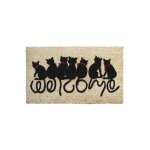 Paillasson chats welcome en coco et latex 75x45 Paillasson chats welcome en coco et latex 75x45