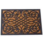 Paillasson coco et caoutchouc volutes 60x40cm