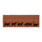 Paillasson coco chats 75 x 25 cm marron Paillasson coco chats 75 x 25 cm marron