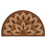 Paillasson coco demi lune 75x45x1. 5cm