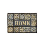 Paillasson coco façon carreaux de ciment gris home 60x40x1, 5cm Paillasson coco façon carreaux de ciment gris home 60x40x1, 5cm