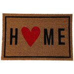 Paillasson coco home coeur 60x40cm Paillasson coco home coeur 60x40cm