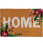 Paillasson coco home fleurs 60x40x1. 5cm