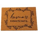 Paillasson coco home is where the heart is 60x40x1. 5cm Paillasson coco home is where the heart is 60x40x1. 5cm
