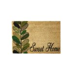 Paillasson coco plante verte sweet home 60x40x1, 5cm