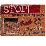 Paillasson coco stop 60x40x1cm