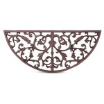 Paillasson demi lune fonte marron