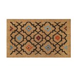 Paillasson en fibres de coco imprim oriental multicolore 40x60