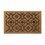 Paillasson en fibres de coco imprim oriental noir 40x60