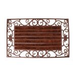 Paillasson en fonte et rouleaux coco 74x46 Paillasson en fonte et rouleaux coco 74x46