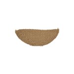 Paillasson en forme de demi - lune en fibres torsadées beiges 120x40 Paillasson en forme de demi - lune en fibres torsadées beiges 120x40