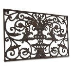 Paillasson rectangulaire fonte marron