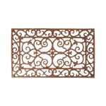 Paillasson rectangulaire avec ornements en fonte