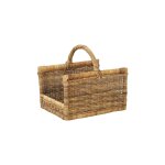 Panier à bûches en poelet avec anse renforcée Panier à bûches en poelet avec anse renforcée