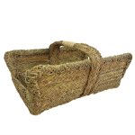 Panier � b�ches en sparte naturel avec structure renforc�e 60x45x25cm